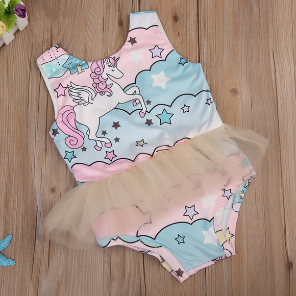 Other - Unicorn Girls Tutu Leotard Romper